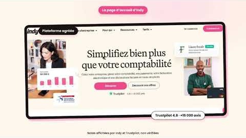 Page d'accueil d'Indy
