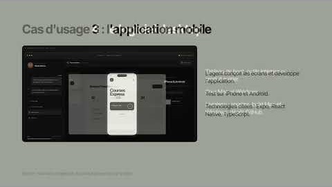 Cas d'usage : l'application mobile
