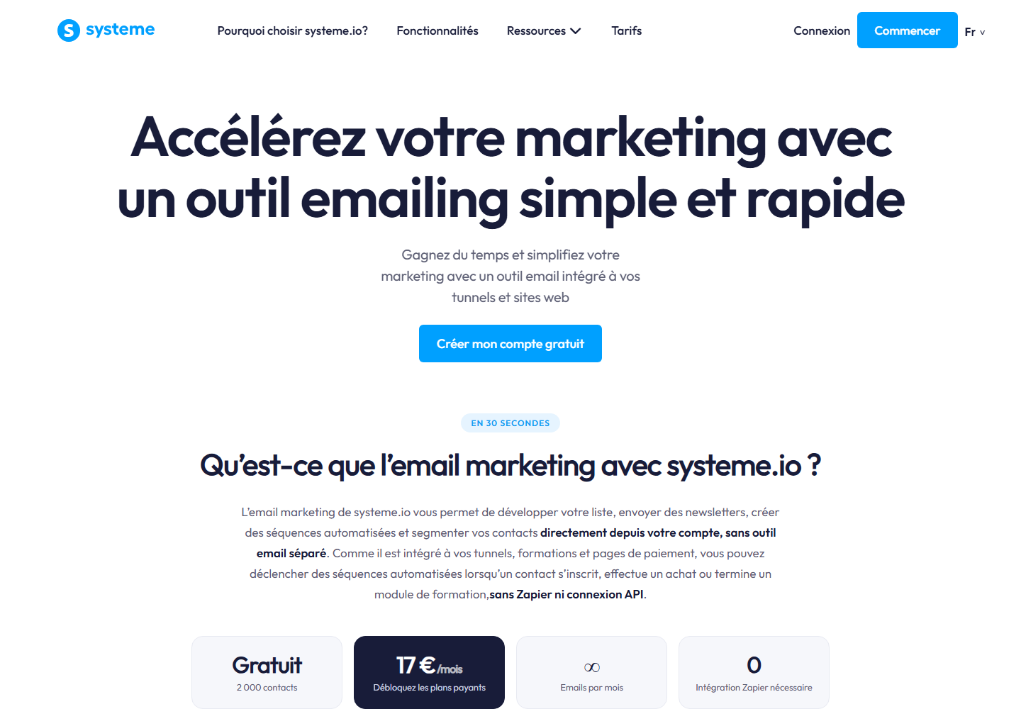 Email marketing systeme.io